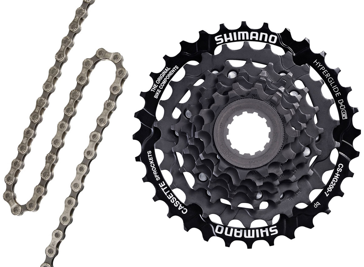 Shimano CN-HG71C+CS-HG200 7-speed Wear Set 7-speed | Bike-Discount